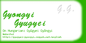 gyongyi gyugyei business card